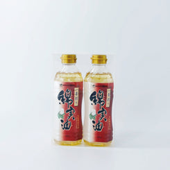 (OS400-2)一番搾り綿実油400ｇ　透明ケース入り　プチギフトセット